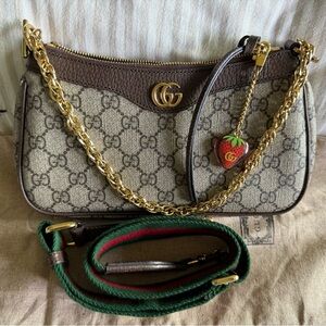 Gucci Brown and Tan Shoulder Bag